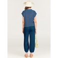 thumbnail image 4 of Trajes de dos piezas para mujer Conjuntos de suéteres Jersey de punto Tops y pantalones de talle alto Conjuntos de chándal LoungeAzul marinoMedio esquí esquí Gafas de esquí, 4 of 5