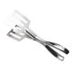 thumbnail image 1 of Pinzas planas para barbacoa de acero inoxidable, pinza multifunción para pan, pinzas para servir comida de cocina para filete de HOMEMAXS 7004845-MX, 1 of 6