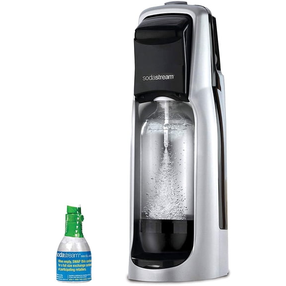 SodaStream Jet Sparkling Water Maker Starter Kit, Black and Silver