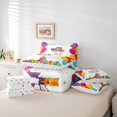 thumbnail image 4 of 7Pcs Western Bedding Colorful Party Decorations Comforter Set Queen, Cowboy Western Decor Bedding Colorful Balloons Comforter + Flat Sheet + Fitted Sheet + 2 Pillowcases + 2 Throw Pillow Covers, 4 of 5