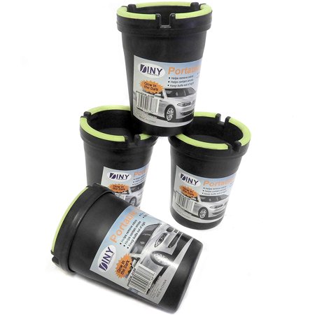 4 Pack Stub Out Glow in the Dark Cup-style Self-extinguishing Cigarette Ashtray