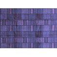 thumbnail image 1 of Ahgly Company Machine Washable Indoor Rectangle Abstract Blue Modern Area Rugs, 2' x 5', 1 of 4