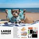 thumbnail image 5 of Fotbe Stylish Dog in Denim Outfit Bolsa de Viaje para Playa - Resistente al Agua, Bolsa Tote de Gran Capacidad y Ligera con 7 Bolsillos para Mujeres y Hombres, 5 of 7