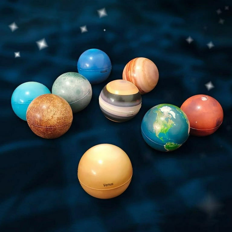 Oungy 10 PCS Solar System Stress Balls Planet Balls Stress Relief Planets  and Space Balls for Birthday Gifts Party Game
