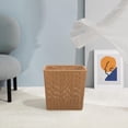 thumbnail image 3 of SOPOTUTU Bathroom Wastebasket Plastic Garbage Collection Basket Khaki 28.00X27.00X15.00CM 1Set, 3 of 8