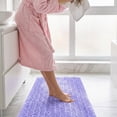 thumbnail image 6 of 24x17 Inch Chenille Bathroom Rug Extra Soft Thick Long Pile Absorbent Non Slip Machine Washable and Dryable for Bathroom(Pink), 6 of 6