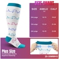 thumbnail image 6 of Plus Size Compression Socks for Women Men 20-30 mmHg 2xl 3xl 4xl , Wide Calf High Tights Long SocksStockings Best Support for Circulation, Running, 6 of 7