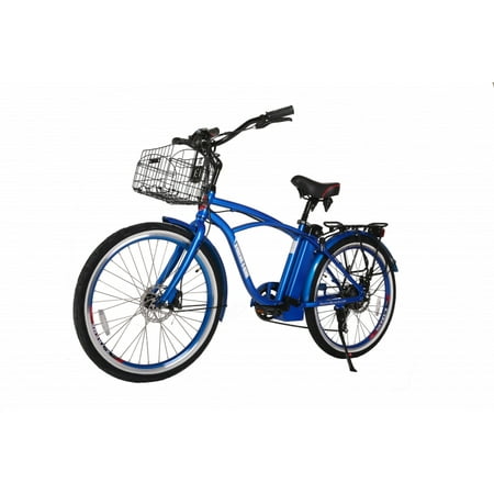 X-Treme 24Volt Newport Beach ELITE Crusier Lithium Electric Powered e-Bike, Metallic Blue
