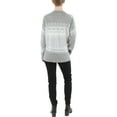 thumbnail image 2 of Tommy Hilfiger Womens Colorblocked Nordic Frisle Print Sweater Med Heather Grey Multi L, 2 of 2