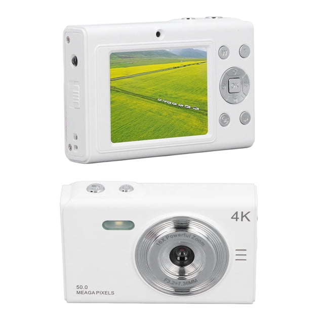 Cámarae Digital Compacta, Cámara Digital Inteligente 2.88in Tft White Antike Shake White Para Boda