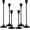 Matt Black, variant on Metal Candle Holders for Candlesticks Taper Candlestick Holders Set Vintage Decorative Centerpiece Candelabra Tall Candle Stands (Gold, 2 Sets (6 pcs))