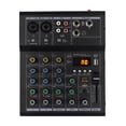 thumbnail image 1 of Professional 4 6 Channels  Mixer DJ Mixing Console With USB Interface Sound Card BT 48V PC MP3 DJ Recording ,Smart Fader, 1 of 7