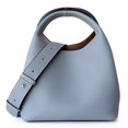 thumbnail image 1 of Bolso tipo cubo de cuero genuino, bolso de viaje informal con diseño de doble cara para mujer, 1 of 3