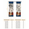thumbnail image 6 of Fsddascl Orange Pumpkins Blackout Curtains for Bedroom/Living Room, Thermal Insulated Kitchen Curtains, Abstract Fall Branch Blue Retro Plaid Grommet Darkening Window Treatment Drapes 42"x84"x2, 6 of 6