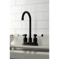 thumbnail image 2 of Kingston Brass KB8495DPL Paris Two-Handle 2-Hole Deck Mount Bar Faucet in Oil Rubbed Bronze, 2 of 8
