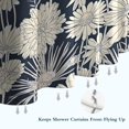 thumbnail image 6 of Pioneer Flower Floral Print Pattern Shower Curtain 72"x72" ,Bathroom Decorative Shower Curtains Set with 12 Hooks,Modern Waterproof Washable Shower Curtain, 6 of 6