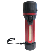 GoGreen Power (GG-THEBULLRD) Professional Flashlight, 180 Lumen Worklight with Strobe and Handle Flashlight, Red