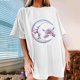 thumbnail image 1 of ICHUANYI Clearance Women's Vintage Sun And Printed Pattern Casual Short Sleeve Tops Blouse(White, M) ICHUANYI WER2023081509958, 1 of 8