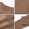 thumbnail image 3 of Conjunto de ropa interior térmica para niños y niñas, con forro largo, ropa interior térmica para niños, color marrón, 3 of 8