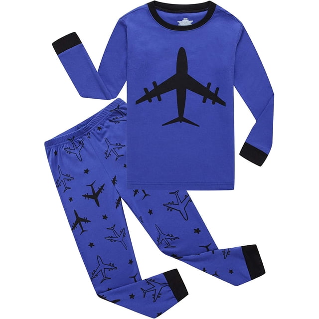 KikizYe Conjunto de pijamas para niños Pijamas para niños Pijamas navideños de manga larga para niños