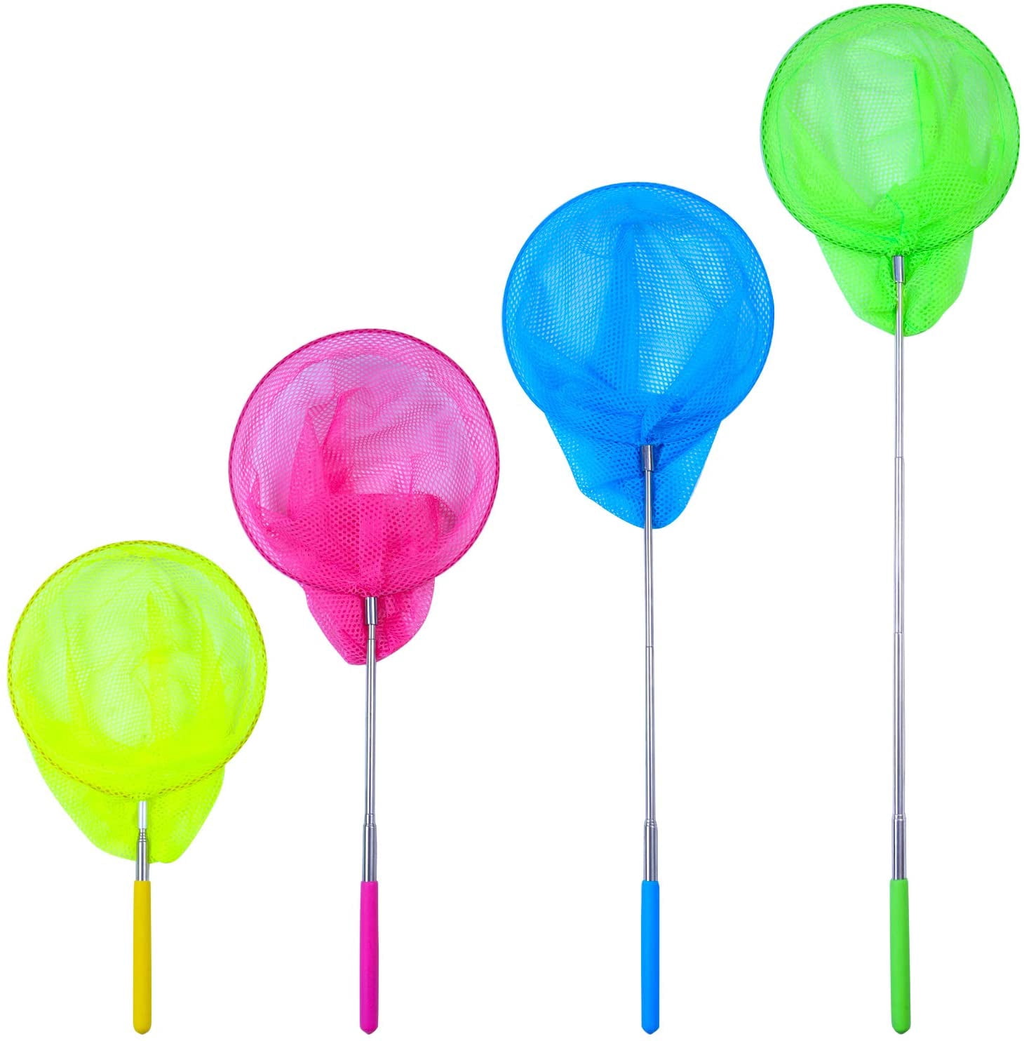 Floating Bug Net 4 Pack Telescopic Bug Net Butterfly Nets Colorful Catching Fishing ...