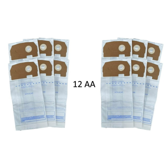 Replacement Eureka Upright Vacuum Cleaner Bags Type AA (12 Pack) 62618A