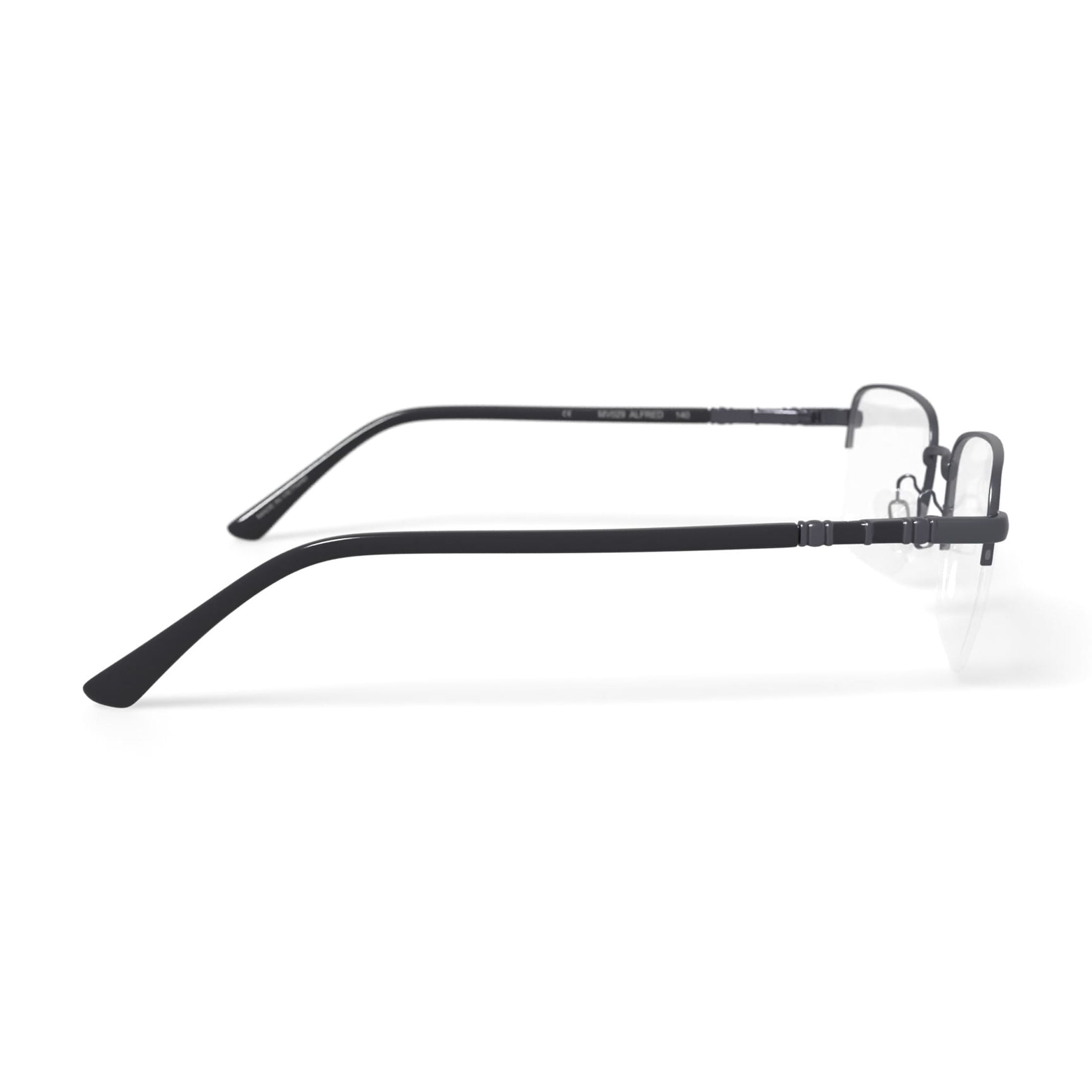 Walmart Men's MV029 Alfred Square Prescription Eyeglasses with Case, Black