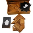 thumbnail image 4 of Juego de Tangram lógico con cartas de juego, juego de rompecabezas de madera, 4 of 5