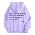 thumbnail image 7 of Dear Person Behind Me Jesus Hoodies for Women Fall Winter Long Sleeve Christian Hooded Sweatshirt with Pockets Pullover Tops, 7 of 7