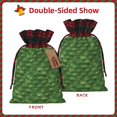 thumbnail image 2 of Rocae Cactus 3 Print Christmas Drawstring Linen Gift Bag with Drawstrings Treat Bag Goody Present Bags for Christmas Party Favor, 2 of 8