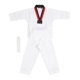 thumbnail image 2 of Uniforme de Taekwondo para niños con cinturón de poliéster y algodón, transpirable, suave, uniforme de karate deportivo para niños para entrenamiento de artes marciales para niños y niñas S, 2 of 15