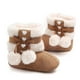 thumbnail image 4 of BRIGHTFUFU 1 par de botas navideñas para bebés con lazo de invierno, prewalker de algodón cálido para niños pequeños, 4 of 7