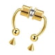 thumbnail image 3 of Guardurnaity falso para la nariz para mujer, anillo de aleación para la nariz, anillos del septo para mujer, regalos de joyería, falso de moda Ropa, zapatos y accesorios Miscelánea Oro, 3 of 6
