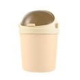 thumbnail image 2 of Boovnll Bathroom Trash Can, Large Capacity Plastic Bathroom Trash Can Solid Color Dirt-Proof for Bathroom, Kitchen, Office, Bedroom, Living Room, Trash Can, 2 of 6