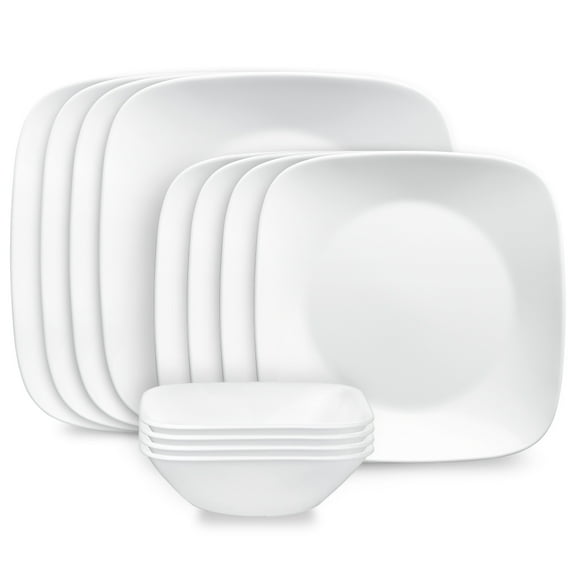 Ensemble de vaisselle Corelle® Studio blanc pur 12 pièces
