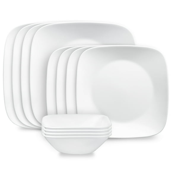 Ensemble de vaisselle Corelle® Studio blanc pur 12 pièces