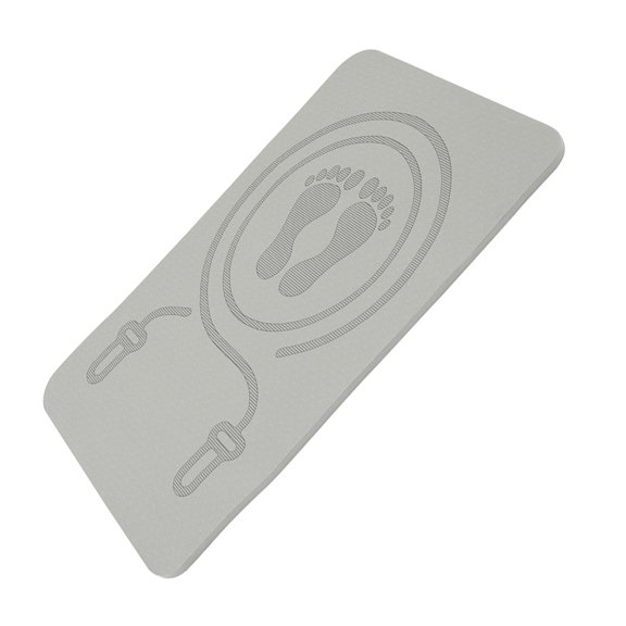 Milisten Gym Mat for Home Gym Grey Nonslip Soundproofing Fitness Exercise Pad