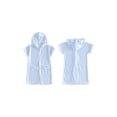 thumbnail image 2 of BemeyourBBs Kids Toddler Baby Girl Boy Terry Swim Cover Up Summer Beach Swimsuit Coverups Wearable Beach Towels For Kids Zip Up Short Sleeve Striped Hooded Bathing Suit Cover Up One Piece Swimsuits, 2 of 9
