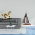 thumbnail image 2 of Figura de caballo en miniatura, escultura coleccionable de resina, , adorno de escritorio, estatua ideal para regalar o decorar el hogar., 2 of 8