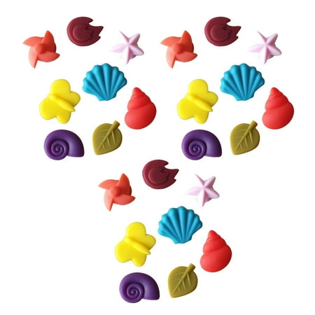 

Tinksky 24 Pcs Silicone Wine Glass Marker Wine Identifier Charms Suction Cup Drinking Cup Sign for Parties Banquet