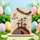 thumbnail image 4 of Decoración de la Resurrección de Pascua Set de bandeja de madera de tumba vacía • Exposición de 7 piezas de la Resurrección cristiana • Decoración religiosa de Pascua de madera rústica, 4 of 6