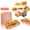 Orange, variant on 200 Pcs Paper Hot Dog Trays,5.5 Inch Fluted Hot Dog Wrapper Holder for To Go Hot Dogs,Snacks,Rectangular Food Trays for Takeout, Concessions Stands,Disposable Hot Dog Wrappers,Orange