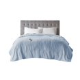 thumbnail image 3 of OLLIIX Couverture Chauffante en Peluche Serta, Bleu, Queen, 3 of 6