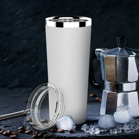 Holiday Season | BPA Free |1Single SimpleHH Vacuum Insulated Coffee Cup | Double Walled Stainless Steel Tumbler with straw | Travel Flask Mug | No Sweating, Keeps Hot & Cold|