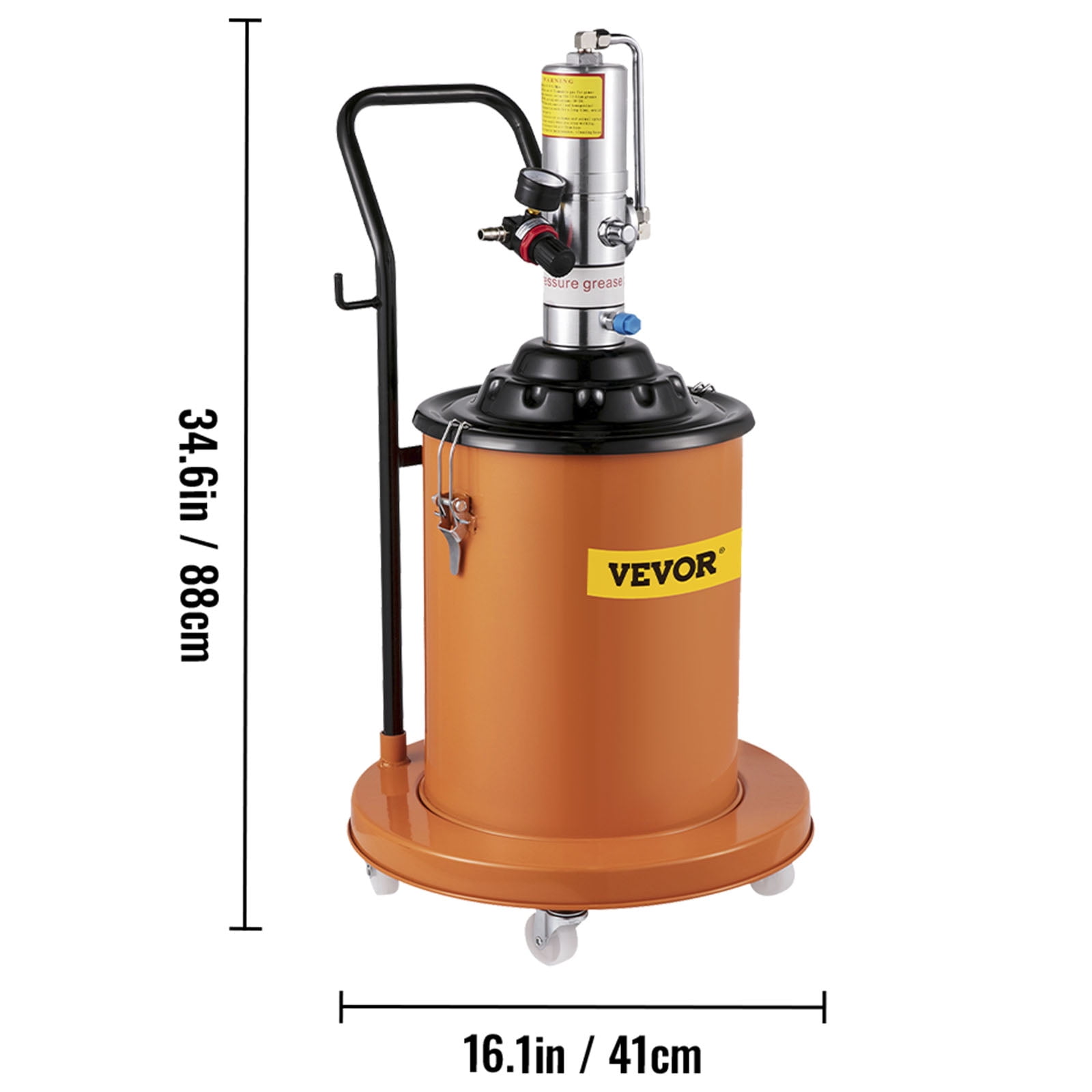 Pneumatic Grease Gun Air Powered Automatic Industrial Workshop Garage RV 
