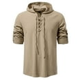 thumbnail image 1 of pstuiky camisa de manga larga para hombre, Cárdigan informal con capucha y mangas largas para hombre camisetas de hombre xl, 1 of 9