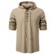 thumbnail image 1 of pstuiky camisas de hombre de manga larga, Cárdigan informal con capucha y mangas largas para hombre Tops de hombre s, 1 of 9