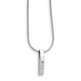 thumbnail image 1 of SS White Ice .01ct. Diamond Necklace 18 Inch, 1 of 3