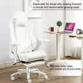 thumbnail image 7 of Homracer Big and Tall gaming chair Office chairs for home 4D Adjustable Armrest,Ergonomic Desk Chair Gaming Chairs for Adults,Gift(White), 7 of 7