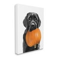 thumbnail image 4 of Stupell Industries Lab Dog with Pumpkin Holiday Painting Gallery Wrapped Canvas Art Print Wall Art, 24 x 30, 4 of 8